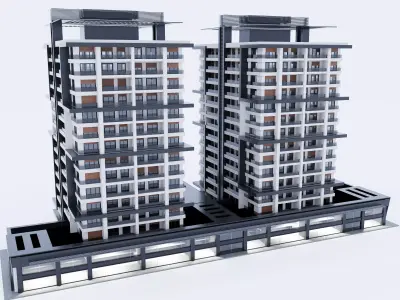 modern building  3D model