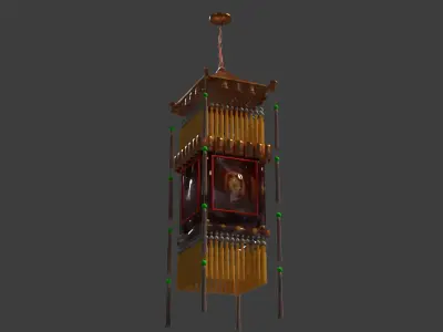 Chinese palace lantern   3D model get