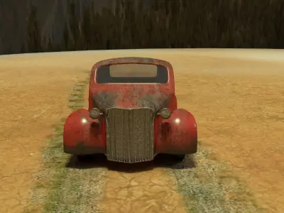 old car  Free 3D model