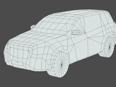 Mercedes-Benz GLS Low-poly 3D model