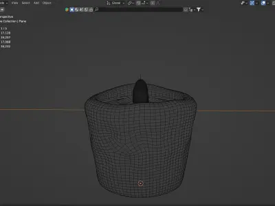 Candle with animated volumetric flame Low-poly 3D model