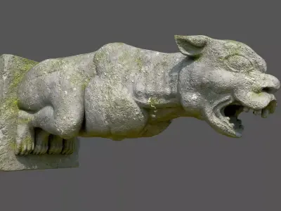 Gargoyle02 Low-poly 3D model