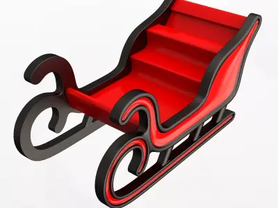 Mini Christmas Sleigh 3D print model