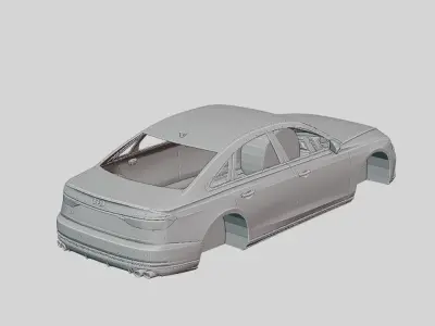 Audi S8 2020 Printable Body 3D print model