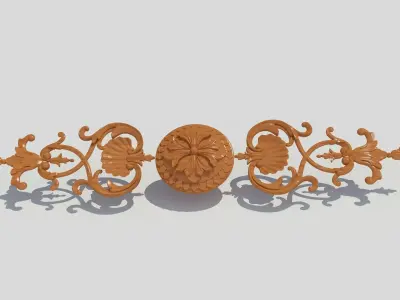 wood decor 3D model