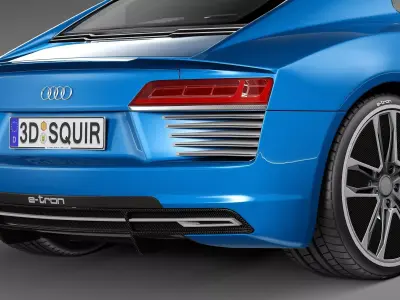 Audi R8 e-tron 2016 3D model