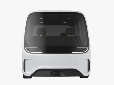 Self-Driving Shuttle Concept 2 3D model