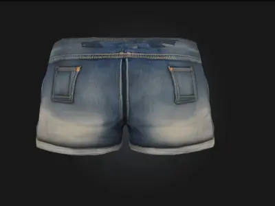 Denim Style  Timeless Texture of Casual Coo 3D model
