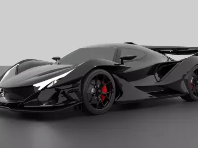 car  apollo intensa emozione Low-poly 3D model