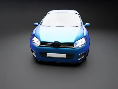 Golf 6 Car 3D model