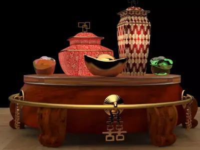 Chinese vase 3D model purchase