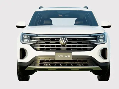 Volkswagen Atlas 2024 Base Model Low-poly 3D model