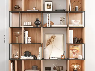  Interior Design Decorative 002 3D model