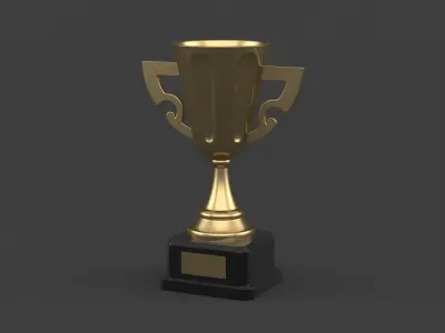 Trophy Cups 3D model 15