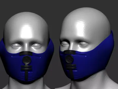 gas mask sculpt 3D model