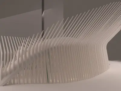 World Trade Center Transportation Hub Oculus 3D model Low-poly 3D model