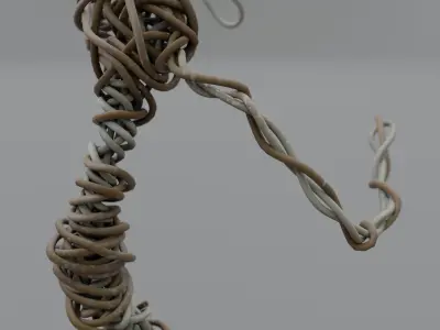 Sculpting Skeleton Low-poly 3D model