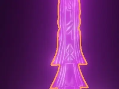 Energy Sword Video Game ready Low-poly 3D model