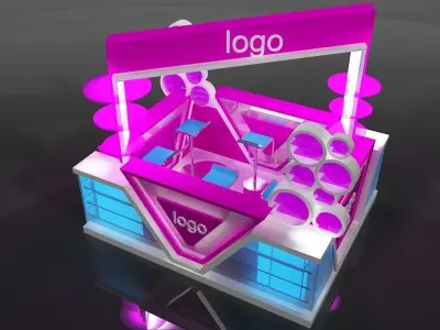 Booth Exhibition Stand a207 3D model
