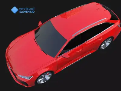 E3D - Audi RS6 Avant 2020  3D model