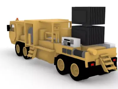 Mobile Power Distribution Truck 3 Sci-Fi Energy 3D print model