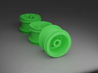 Offroad rims 6 Hole for  WPL RC Car 3D print 3D print model