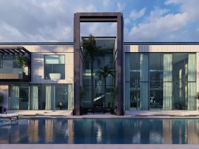 NEO Villa Exterior Design and Interior  3D model