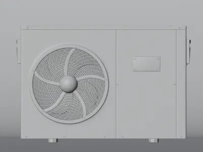 Heat Pump Low-poly 3D model Low-poly 3D model