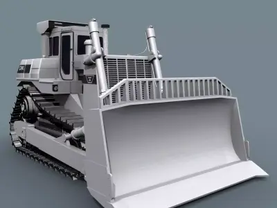 Your Bulldozer - 3d animated bulldozer model 3D model