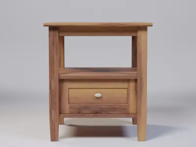 Lark Manor Nortonville End Table 45x50x50 Low-poly 3D model