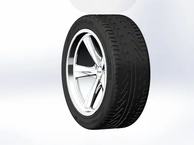 Wheels Foose Qualifier Concave 19 inch for scale model  3D print model