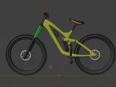Realistic 3D Bicycle Model Detailed  Optimized 3D print model