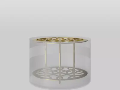 Meadow Vase Small Brass Low-poly 3D model