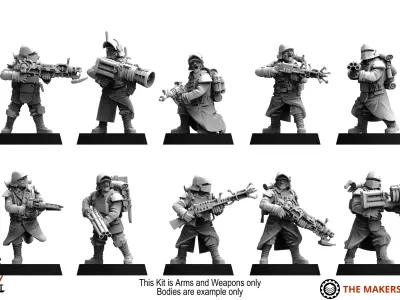 Misc - Trench Crusade Arms 3 3D print model