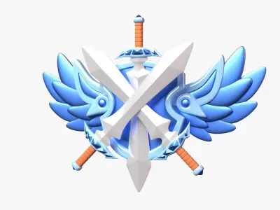 Platinum Tier 3D Illustration 3D model