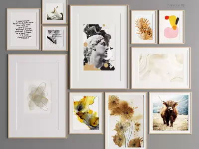 Art Frame 315 Low-poly 3D model