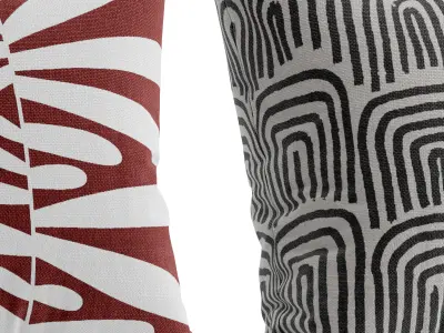 Ikea decorative pillows 3D model