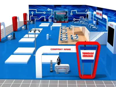 Big Fair Stand 21 3D model