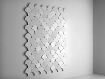 Deko Wall Scale Tile 3D model