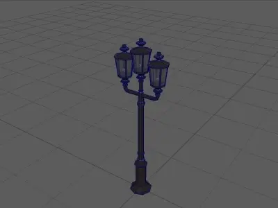 Light Pole Free low-poly 3D model