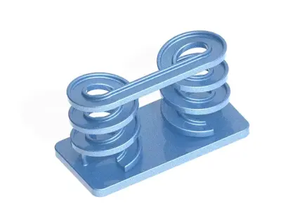 Stylish Spiral Bridge 3D print model