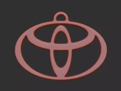 Toyota keychain 02 3D print model