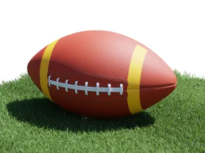 american football ball 3D model