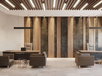 Modern Office Interior 3D model