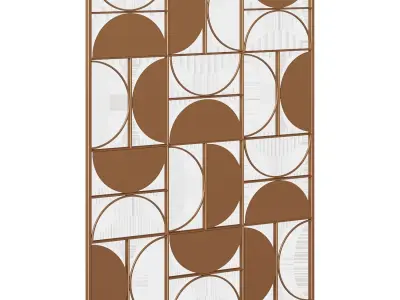 Decorative panel Bronde metal 3D model