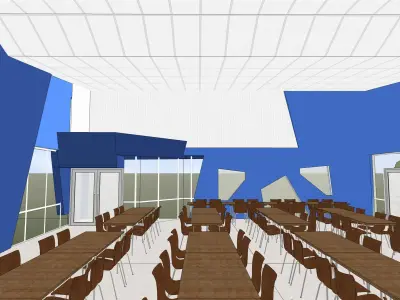 Mini canteen 3D model