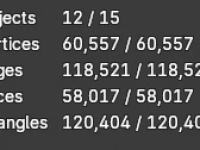 Ornamental decorative one-legged table 3D model