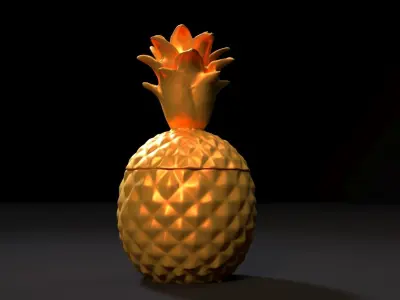 Pineapple box 3D print model