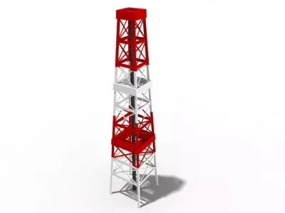 oil derrick 3D model