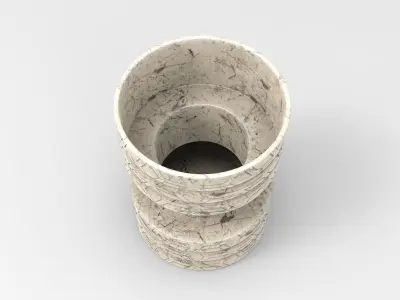Bell Vase Low-poly 3D model